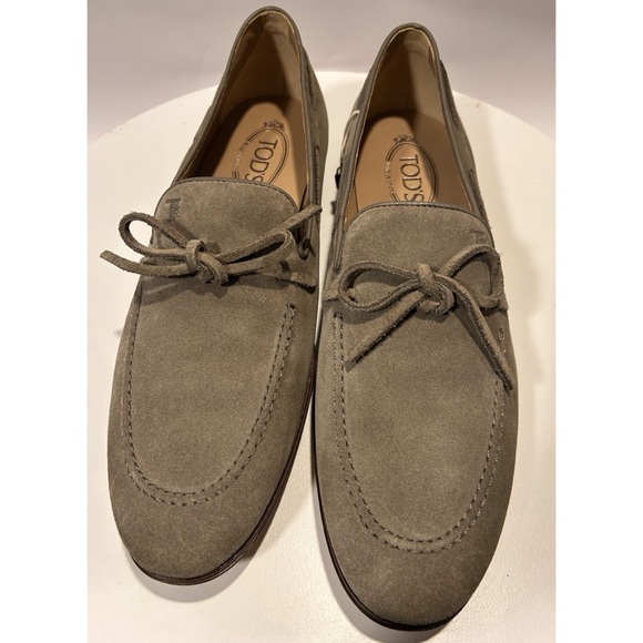 TOD'S Men’s Suede Loafers, NWT W/Box & Dust Bag - Picture 6 of 10